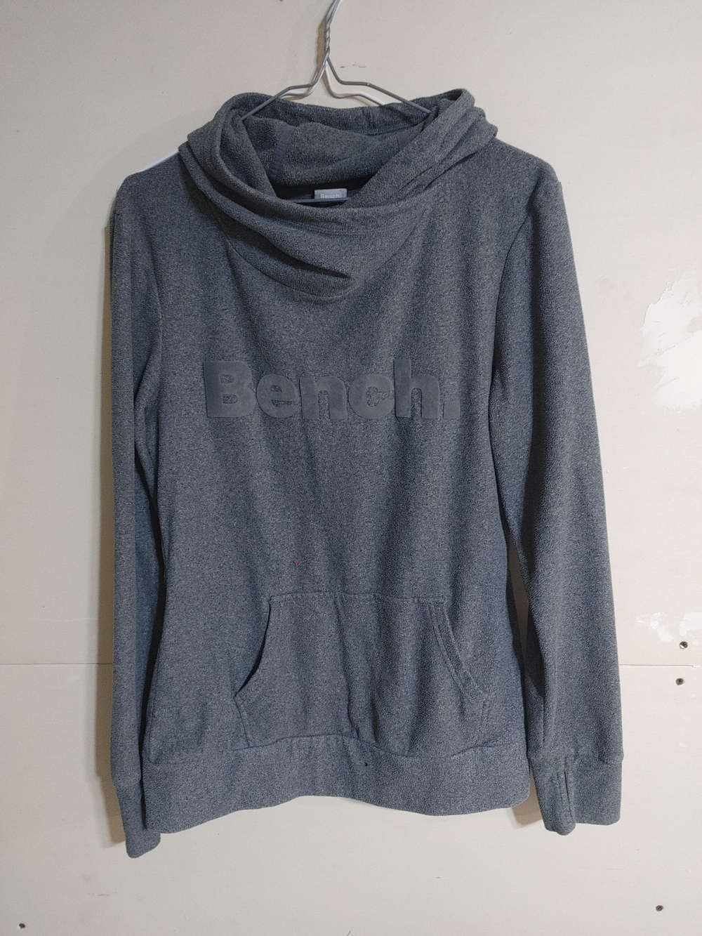 Bench Heather Gray Cowl Neck Pullover with Kangaroo Pocket